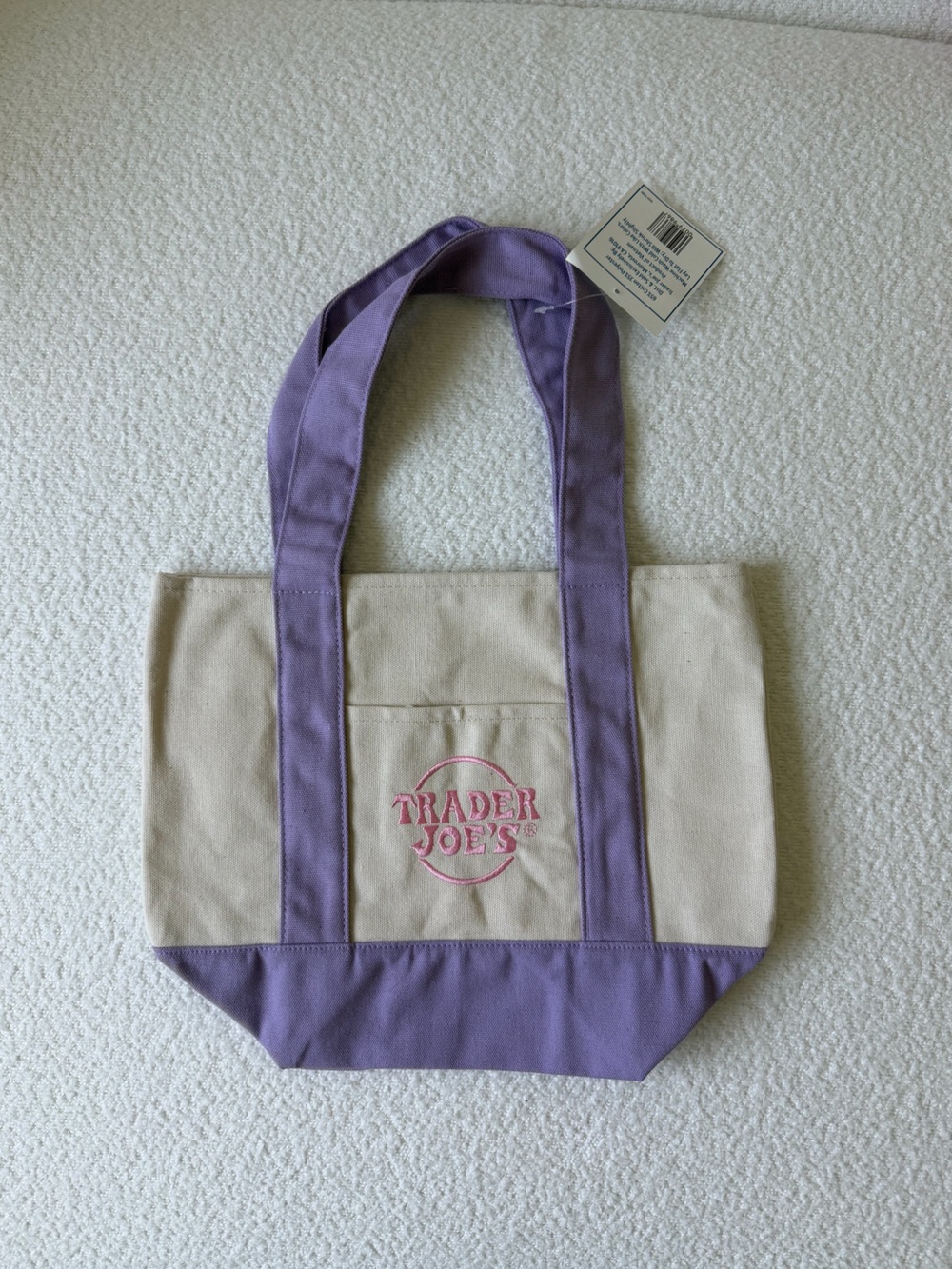 Trader Joe’s Mini Tote Bag Pastele Purple
